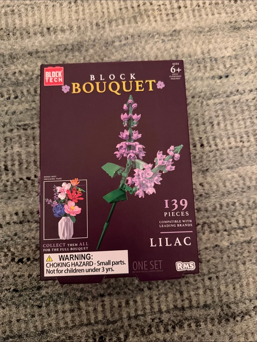 Lilac Building Bouquet - Purple & Green 139-Piece Set